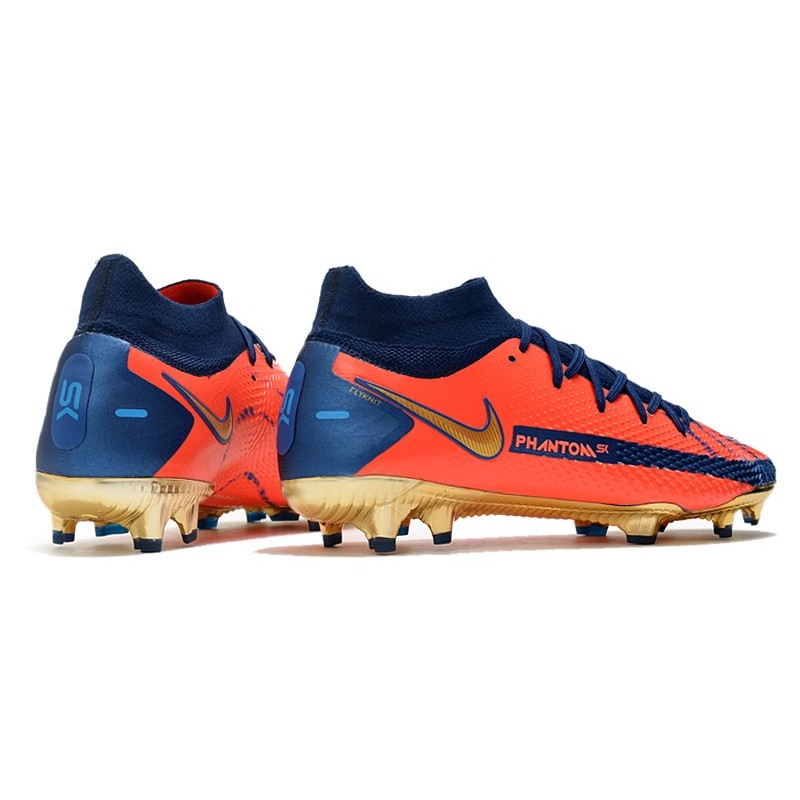 Nike Phantom GT Elite DF FG oranžový Modrý Zlato